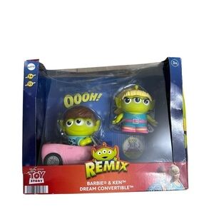 Disney Pixar Toy Story LGM Alien Remix Barbie & Ken Dream Convertible is NEW